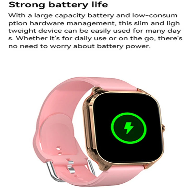 Smart Watch 2026 Men Women Full Touch Screen Sport Fitness Smartwatch Bluetooth For Android IOS Passometer Information Display