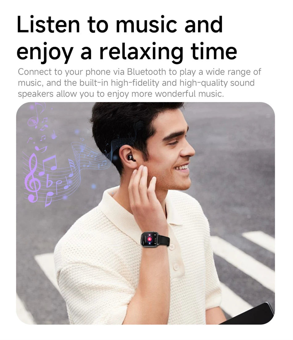 2026 New Smartwatches Men Women Professional Sports Fitness IP68 Waterproof Built-in 24H Heart Rate Bluetooth Call Smart Watch