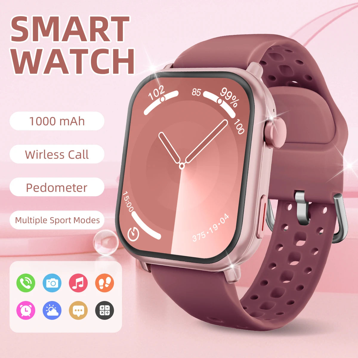 New Smartwatch 2026 1.83''HD Screen AMOLED 1000mAh Large Battery Outdoor Sports Watches IP68 Waterproof for Men Women Gifts