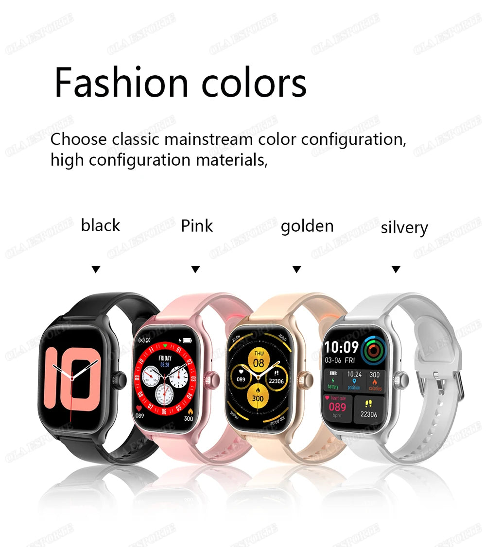 2025 Smart Watch Android IOS Phone 2.01 Inch Color Screen Bluetooth Answer Call Fitness Watches Tracker Smartwatch Women Men