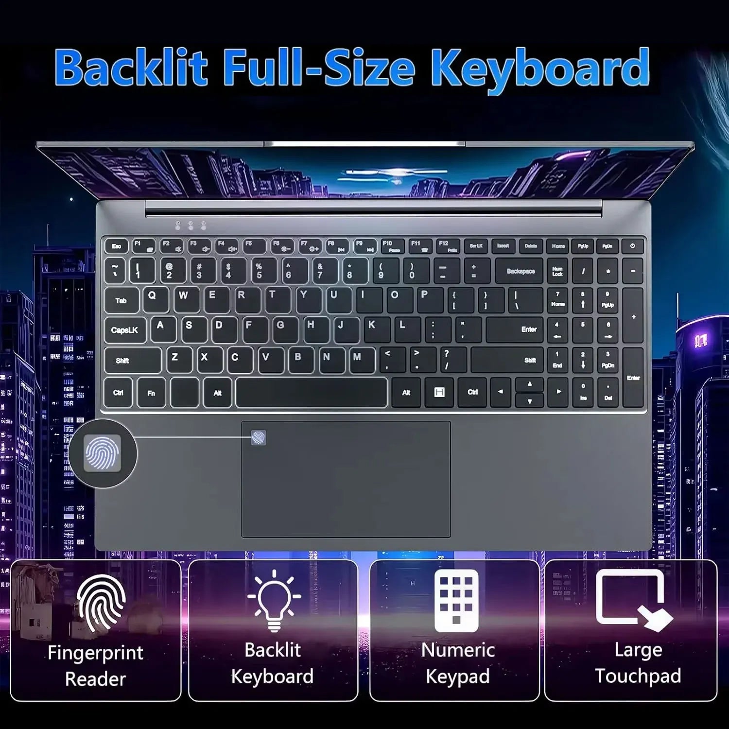 Core I9-10980 Office Laptop | 16GB RAM | 1TB 2TB SSD | 1080P FHD | Fingerprint Unlock | Ideal for Everyday Office Work and Study