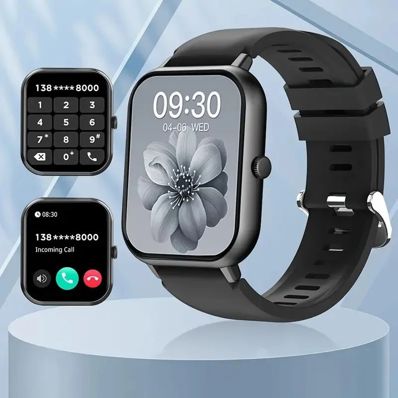 Smartwatch With 1.83" Full Touch Screen,Text & Call Functions,100+ Sports Modes,Pedometer,Calorie Counter,Android & Iphone
