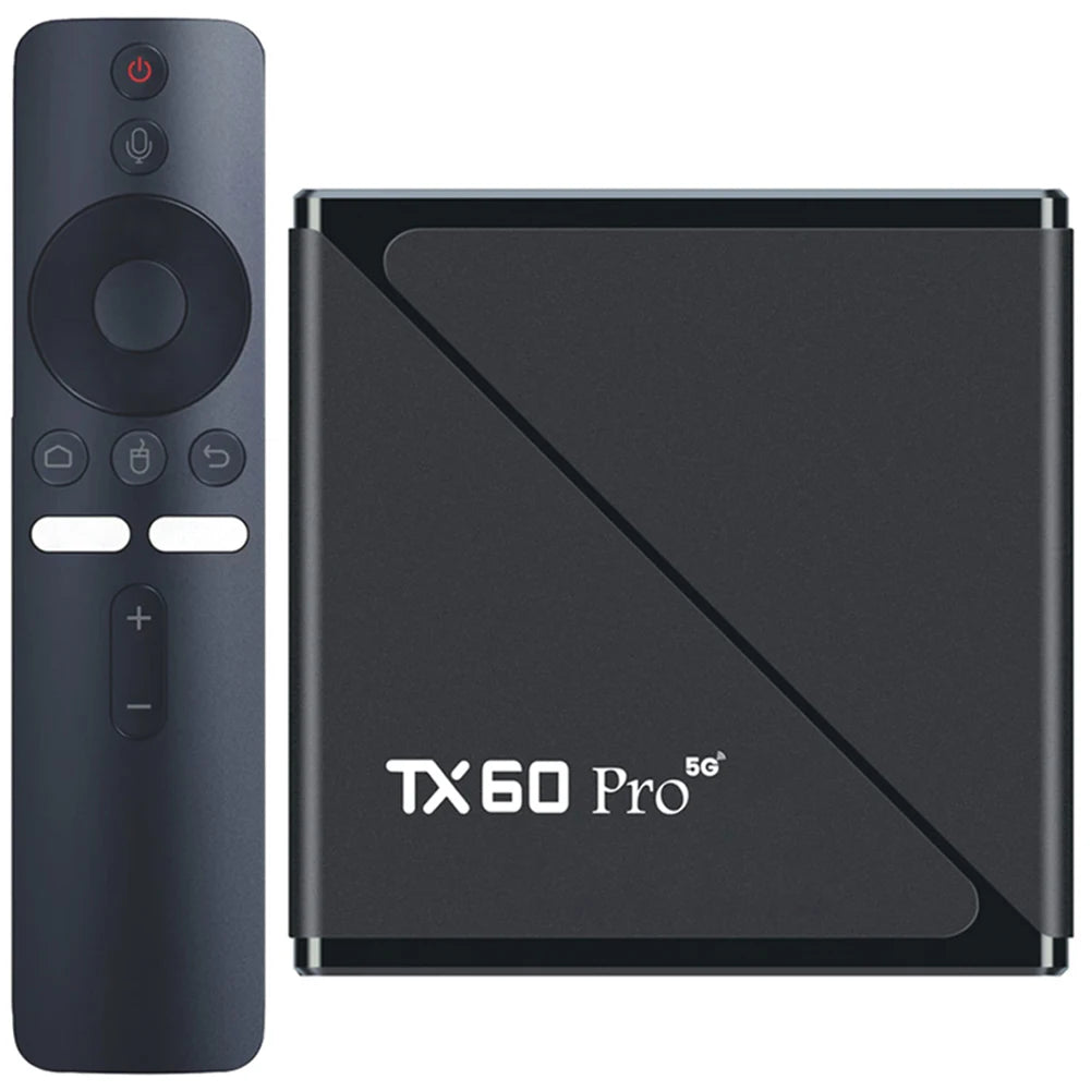 Smart TV Box Android 24 16GB 256GB Set Top Box 14K H313 Quad Core 2.4G/5G Dual WiFi Media Player TV Box with Remote