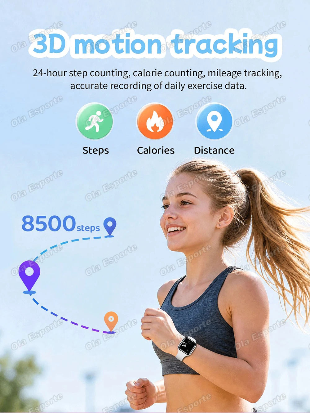 Smart Watch For Men Sports High School Student Sleep Monitor Waterproof Alarm Clock Multi Functional Women Electronic Watch HW12