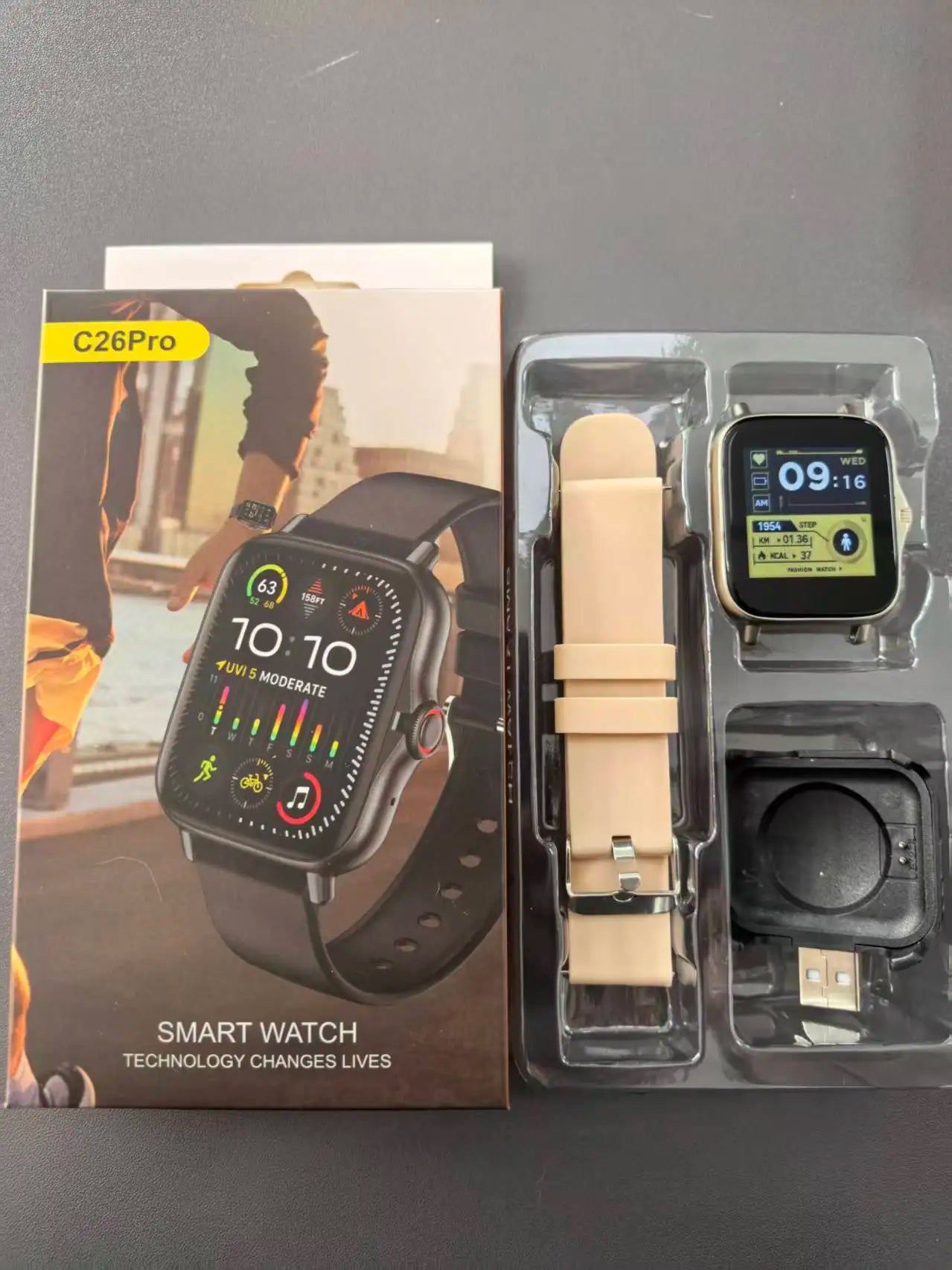 Smart Watch Android Phone 1.44''Inch Color Screen Bluetooth Call Smart Watch Women Men