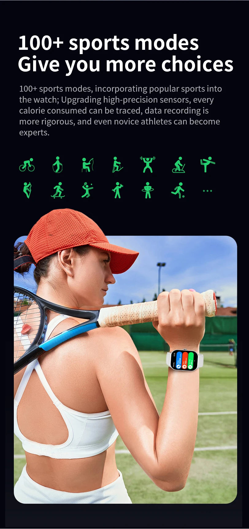 2026 New Smart Watch Diagnosis Blood Lipids Uric Acid Blood Pressure Smartwatch Men ECG+HRV Voice Bluetooth Call Health watch