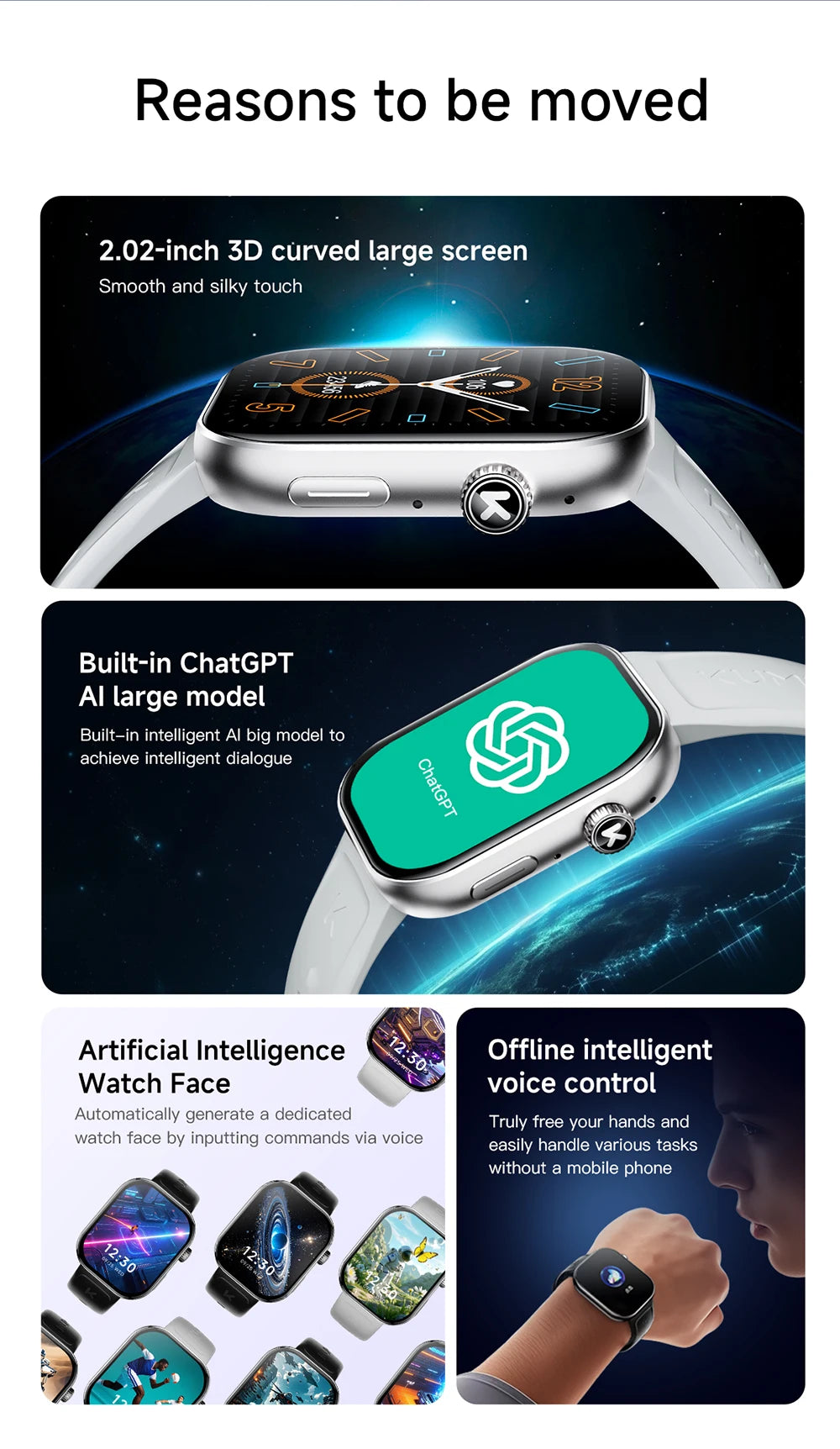 Original KUMI KU7 Meta & Plus Smart Watch