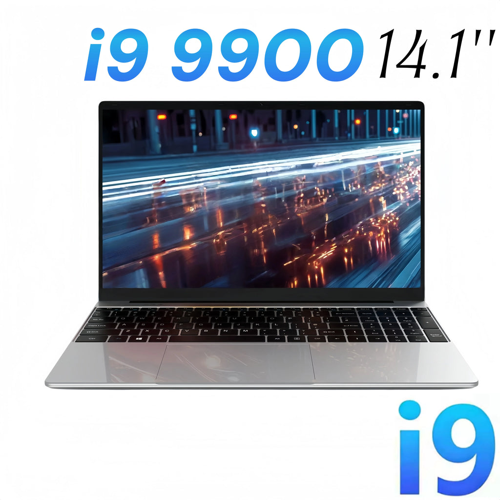 14.1 Inch Business Ultra Portable Laptop I9-9900 I9-10980HK 2026 Win11 DDR4 16GB/32GB RAM 2TB SSD Slim Office Notebook PC