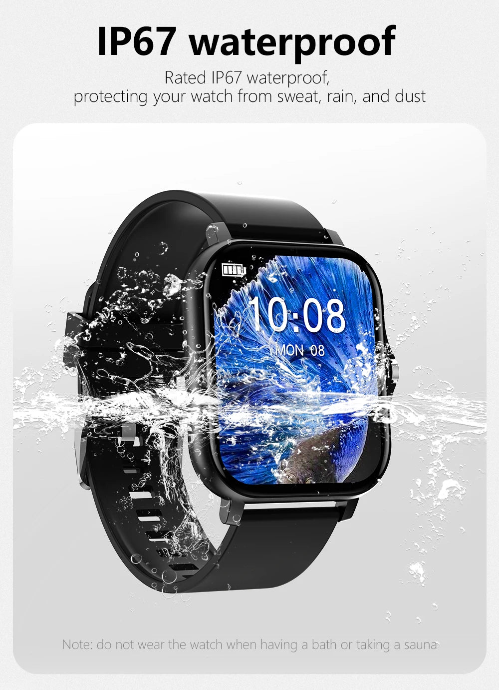 Smart Watch Android Phone 1.44''Inch Color Screen Bluetooth Call Smart Watch Women Men