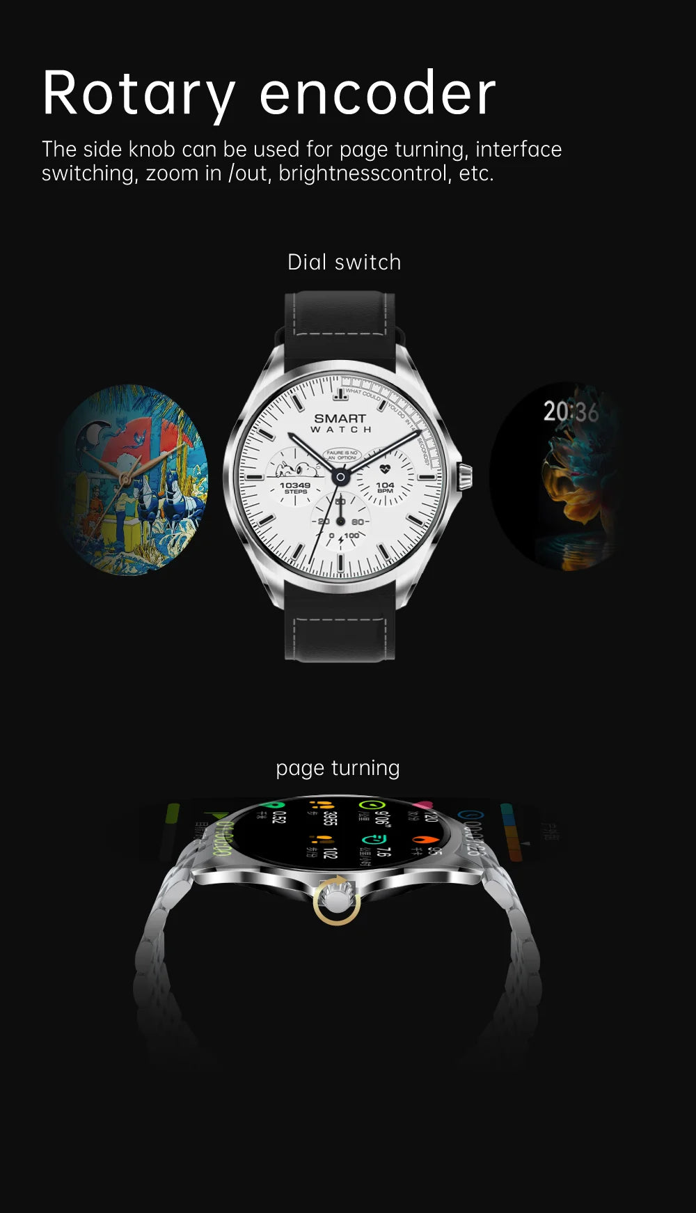 Smart Watch  6.5mm Ultra - Thin 1.43" AMOLED Screen Bluetooth Call 120+ Sports Modes for Daily & Sports