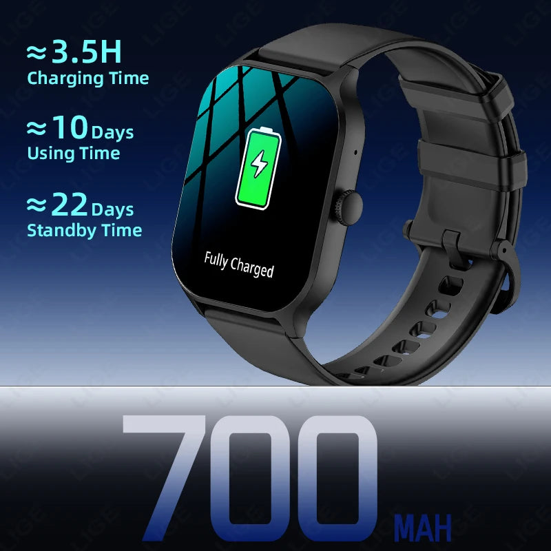 2026 New Smart Watch Diagnosis Blood Lipids Uric Acid Blood Pressure Smartwatch Men ECG+HRV Voice Bluetooth Call Health watch