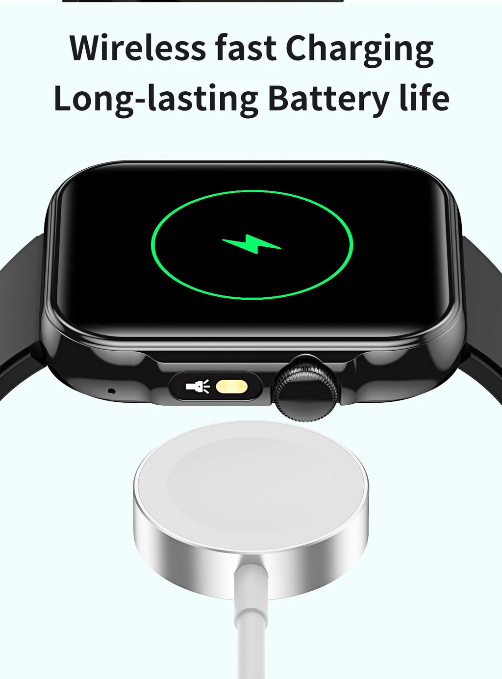 2025 Smart Watch Men 2.01‘’ HD Large Screen LED Flashlight Bluetooth Call Women's Fitness Tracker Waterproof Sports Smartwatch