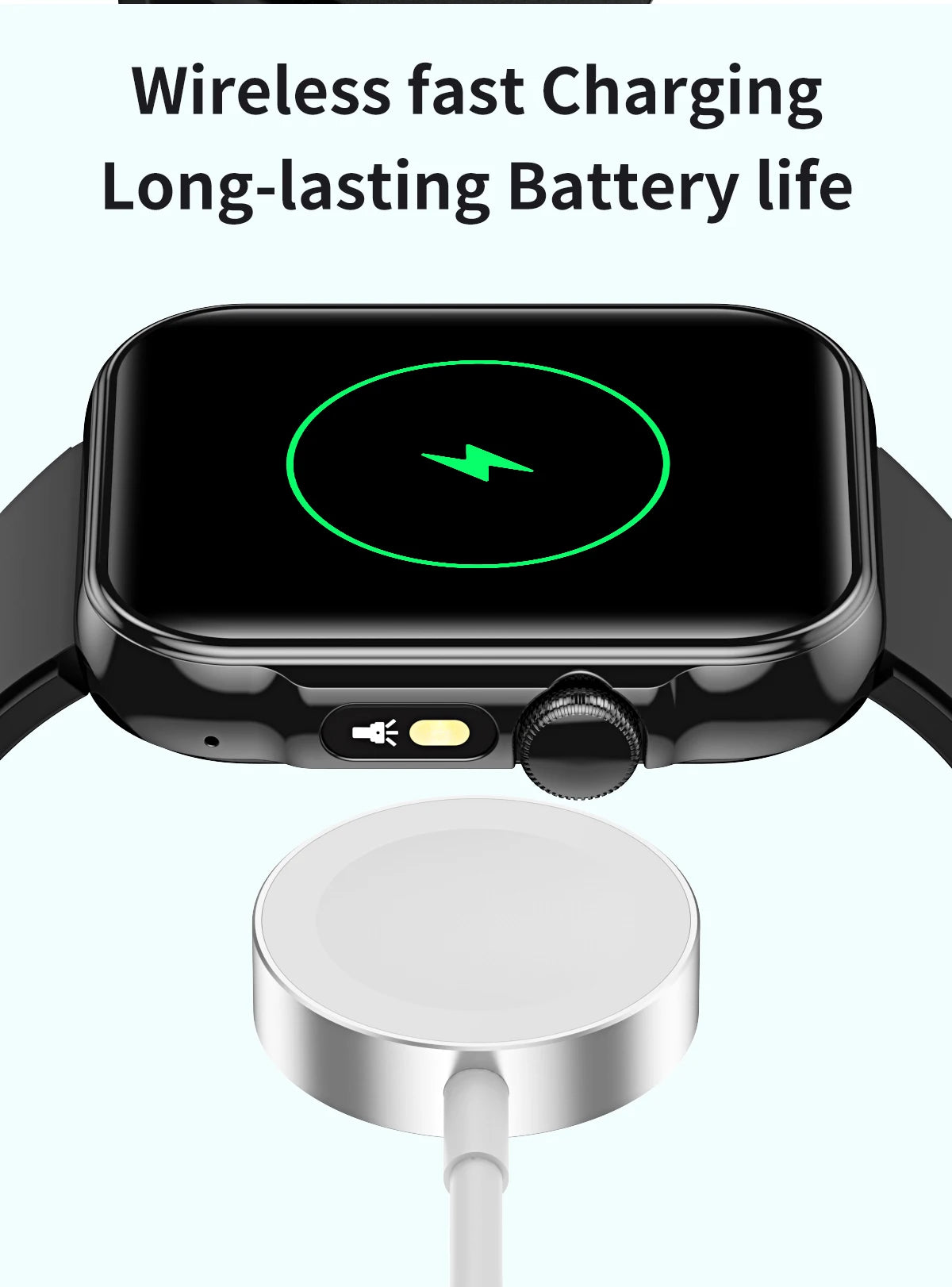 2025 Smart Watch Men 2.01‘’ HD Large Screen LED Flashlight Bluetooth Call Women's Fitness Tracker Waterproof Sports Smartwatch
