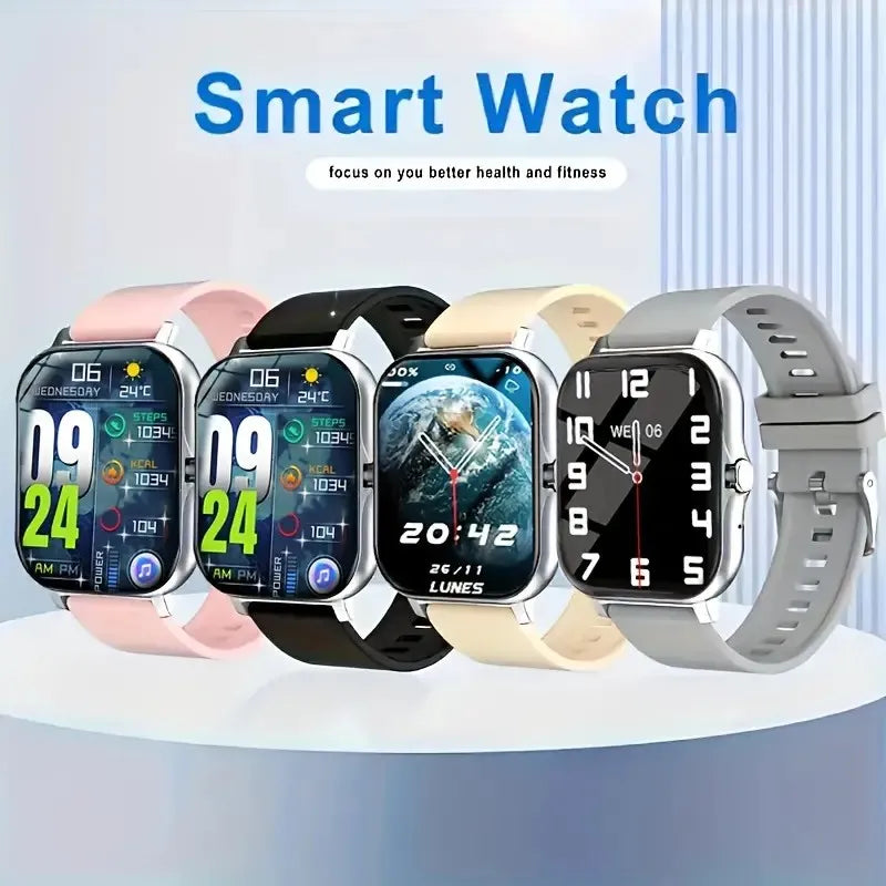 2026 Smart Watch 1.83 Inch HD Display Answer Make Call Message Preview Sport Modes DIY Dial Weather Forecast Men Women