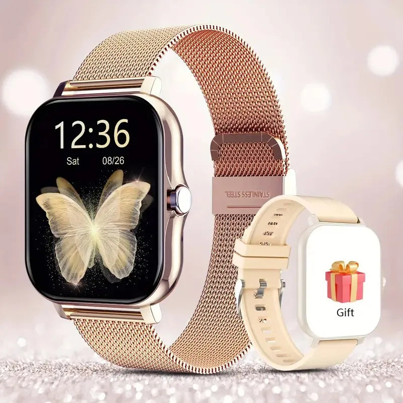 2026 Smart Watch 1.83 Inch HD Display Answer Make Call Message Preview Sport Modes DIY Dial Weather Forecast Men Women