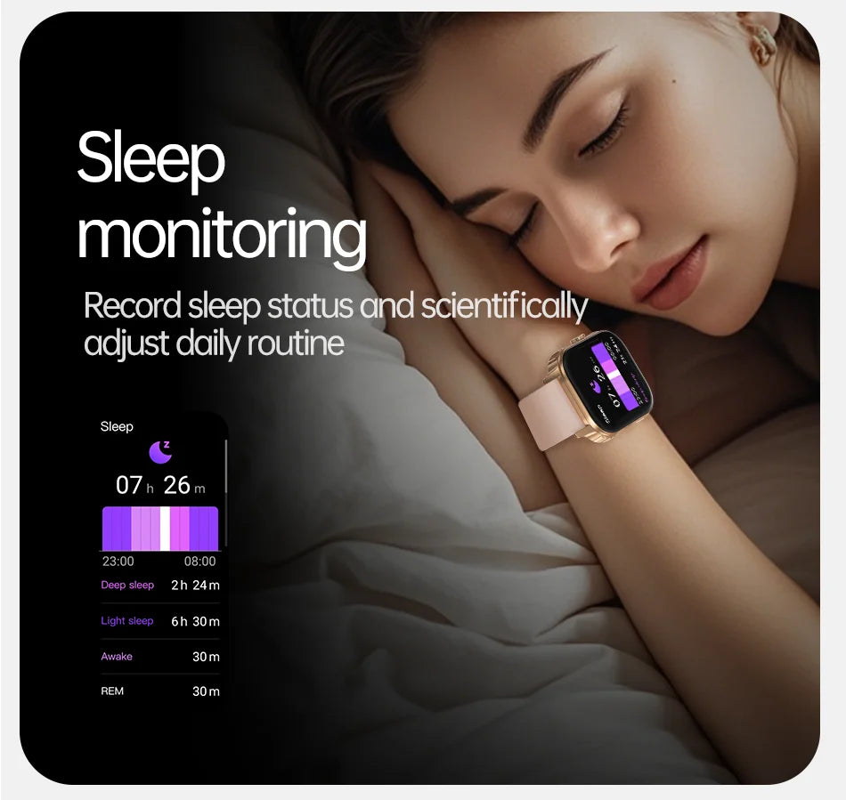 2026 upgraded smartwatch -1000mAh long battery life, 2.04-inch large screen, wireless calling, 100+sports, neutral smartwatch