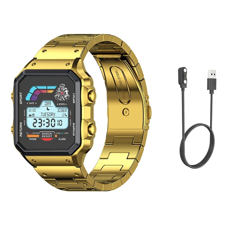 Aiweile AW38 Smart Watch Man High-End Luxury for Android IOS Fitness Tracker Sport Business Bluetooth Call DIY Faces Steel Voice