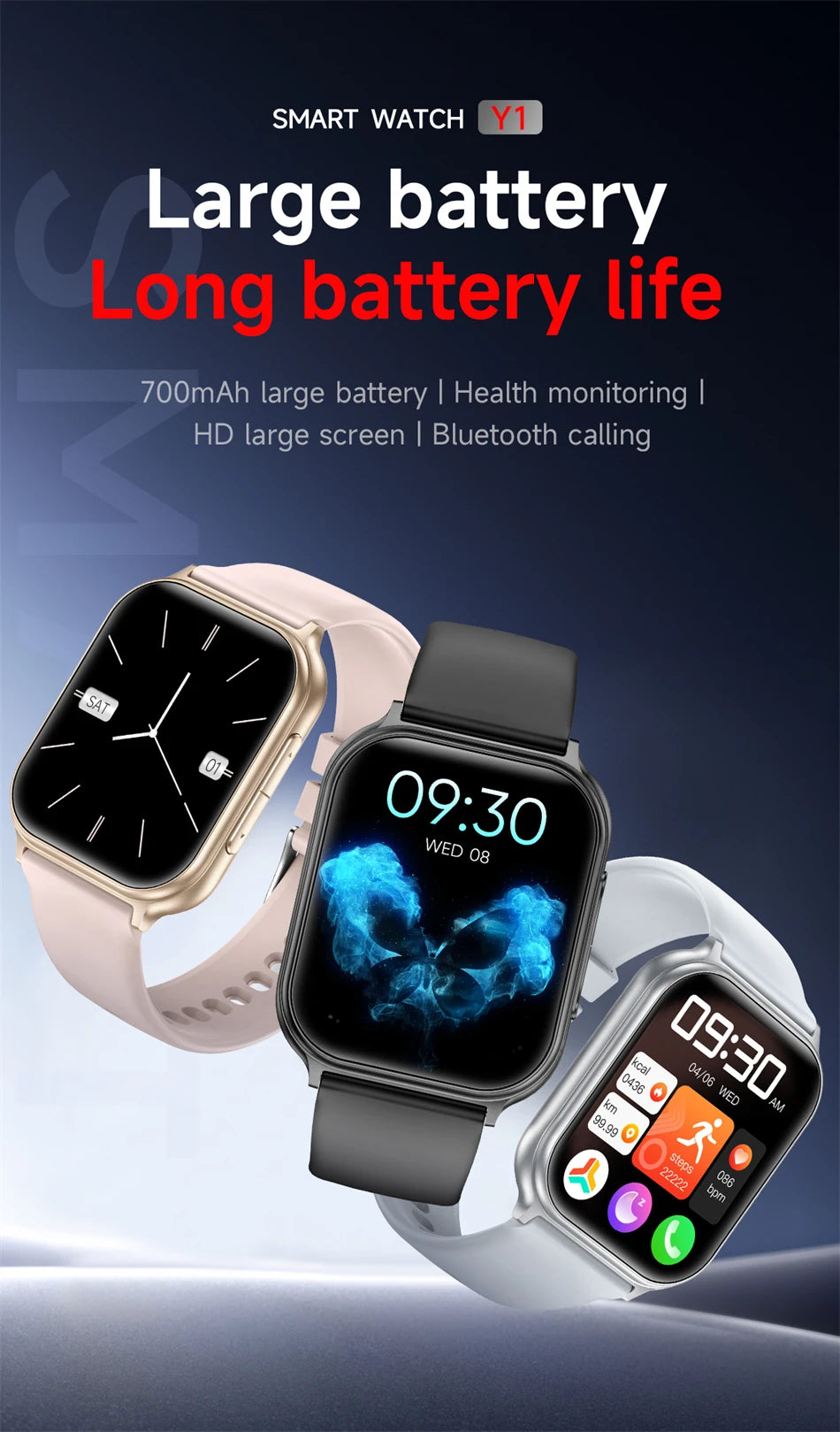 2026 New Smartwatches Men Women Professional Sports Fitness IP68 Waterproof Built-in 24H Heart Rate Bluetooth Call Smart Watch