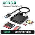 UGREEN Card Reader 4-in-1 USB3.0 USB-C OTG to SD CF Micro SD TF MS Card Adapter for Laptop PC Windows macOS Memory Card Adapter