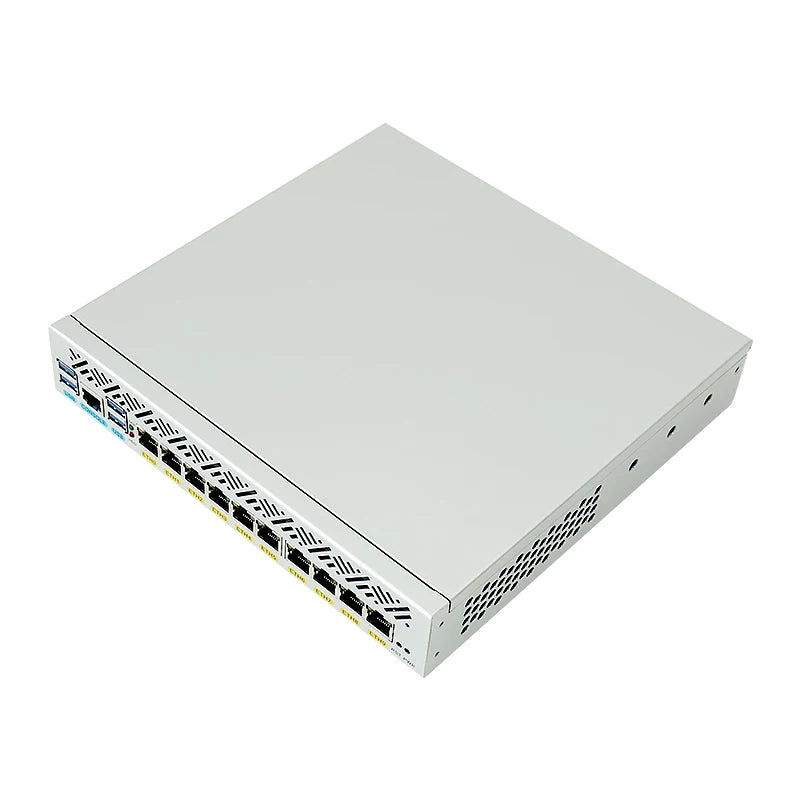 1U Rackmount Computer Intel Core I7 10510U I3 8145U 10x1GbE LAN Workstation Desktop PC for Home or Business Rackmount Server