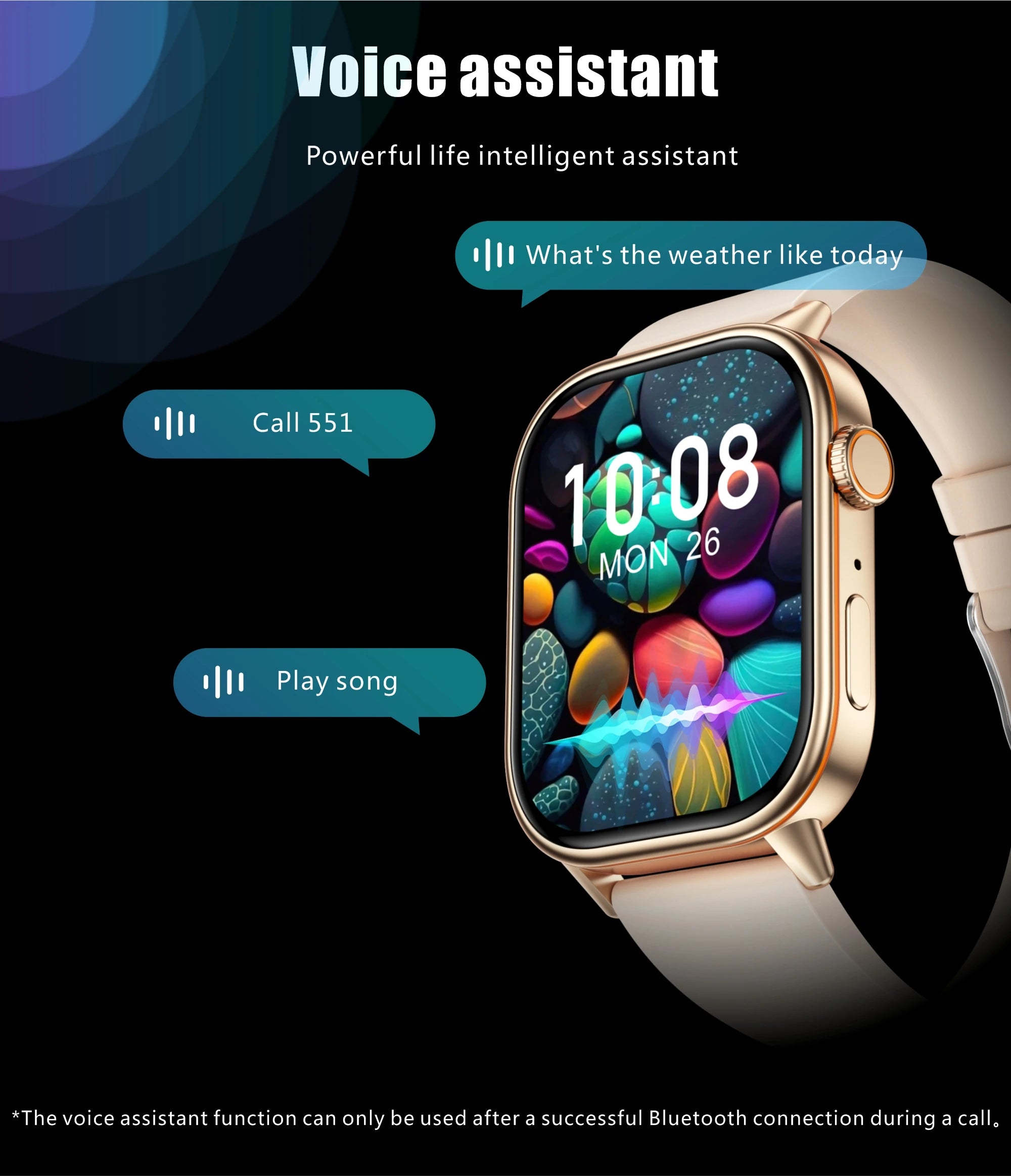 New Smart Watch for Men and Women HD AMOLED Screen Heart Rate Bluetooth Call GPS Tracking IP67 Waterproof Sports Smart Watch
