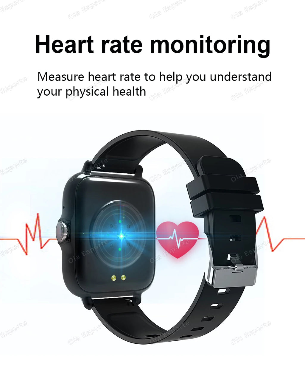 New Smart Watch 2.01 Inch HD Display Answer Make Call Message Preview Sport Modes smartwatch DIY Dial Weather Forecast Men Women