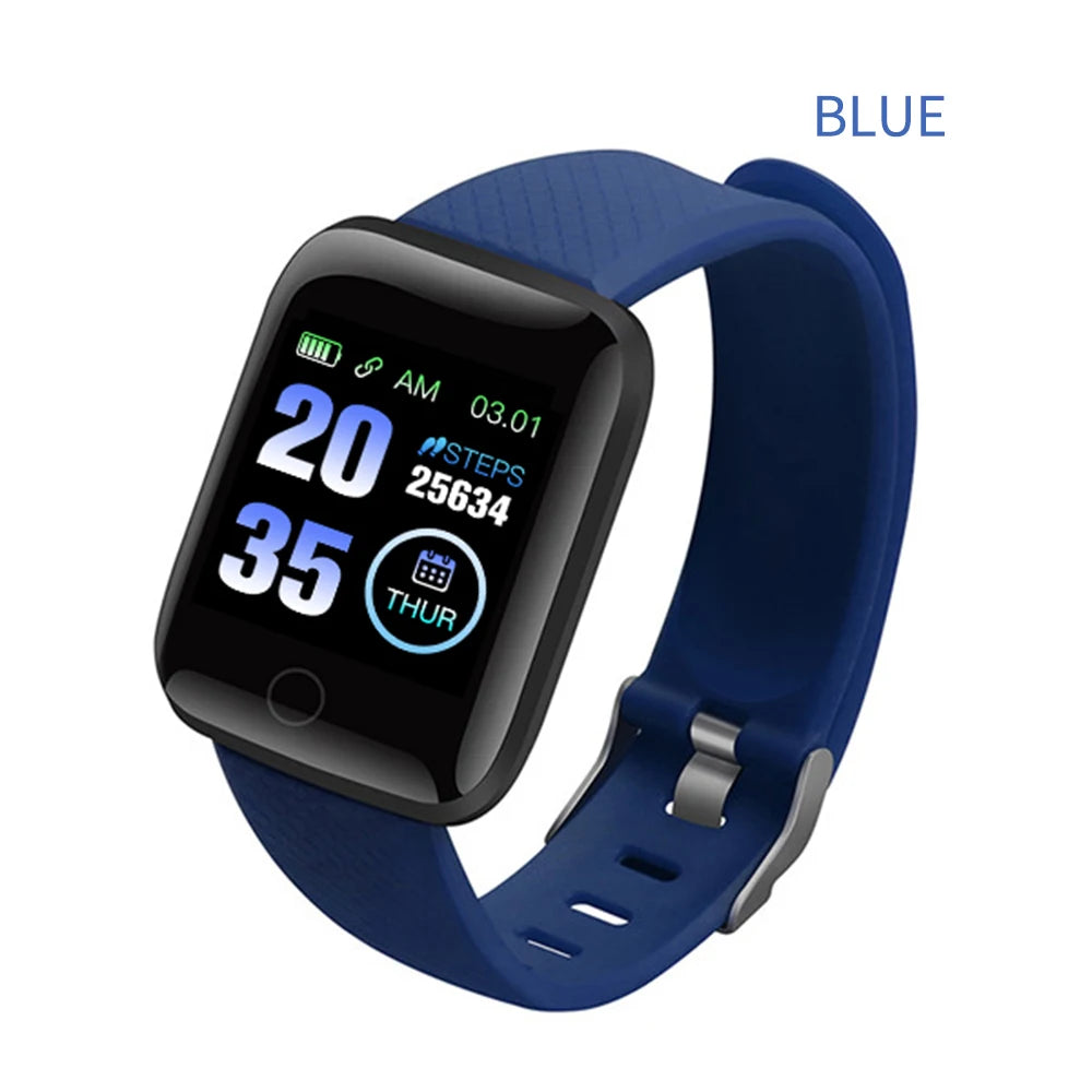 Smart Watch 116Plus D13 Sport Wristband Running Fitness Monitor Track Heart Rate Message Remind Men Smartwatch Woman Clock
