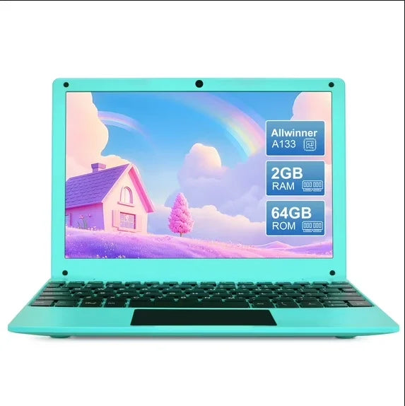 New 10.1 inch Laptop Computer CPU 4GB RAM 128GB Android 13.0 Portable Octa Core EMMC HD IPS Screen