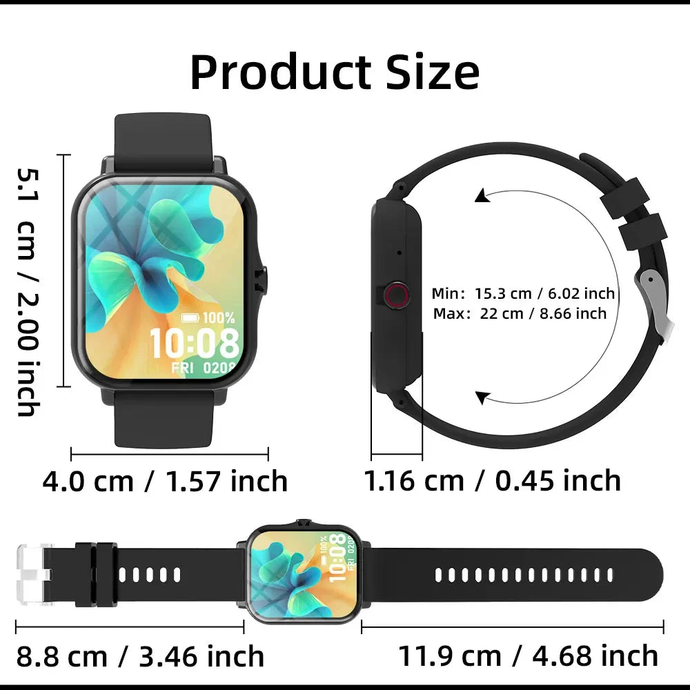 2026 New Smart Watch, Wireless Call/Dial, Multiple APP Reminders, Men and Women, Sports Watches, Compatible With IPhone/Andriod
