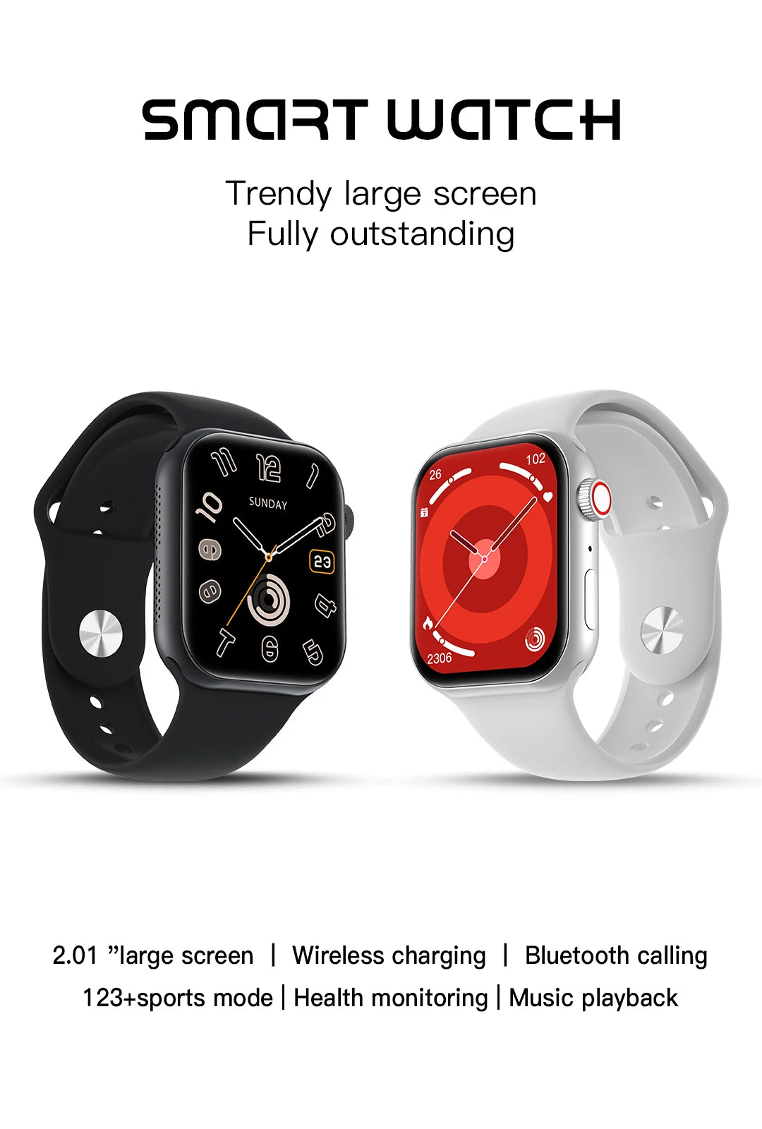 Smart Watch for Men Women Bluetooth Call 24 Hours Heart Rate Sleeping Monitor Music Play Cycling Watch with Calorie Sport  Watch