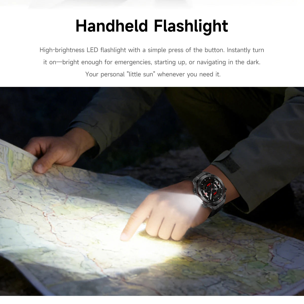 2026 smartwatch, 1.5-inch touchscreen, supports wireless calls, music, various sports modes, message sending and alarm functions