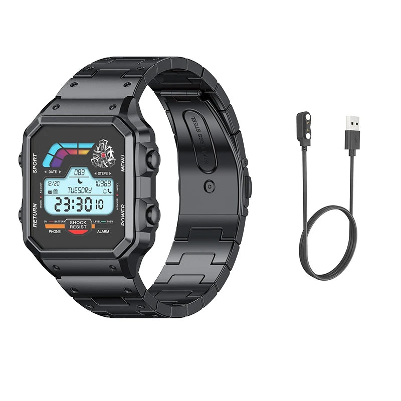 Aiweile AW38 Smart Watch Man High-End Luxury for Android IOS Fitness Tracker Sport Business Bluetooth Call DIY Faces Steel Voice