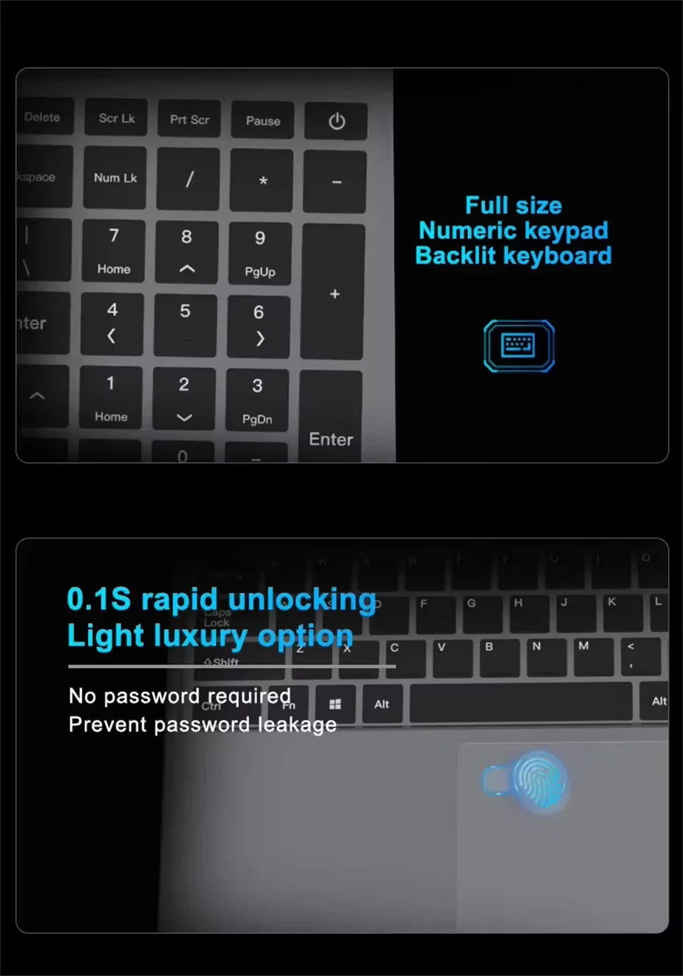 Core I9-10980 Office Laptop | 16GB RAM | 1TB 2TB SSD | 1080P FHD | Fingerprint Unlock | Ideal for Everyday Office Work and Study