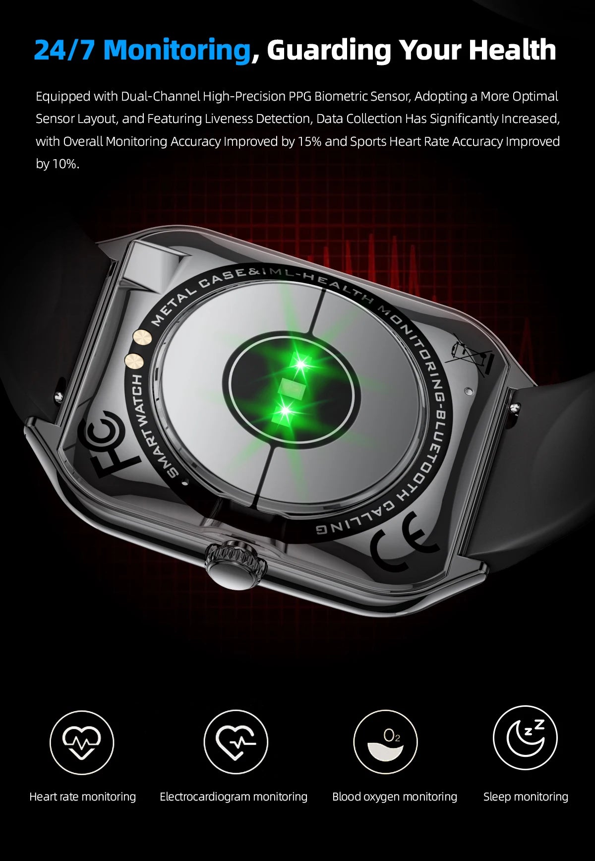 New Ultra Thin Smart Watch men 1.96" AMOLED HD Pixel Display Always Show Time BT Call Reminder Smartwatch Ladies For Android iOS