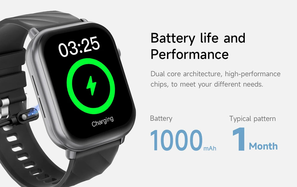 New Smartwatch 2026 1.83''HD Screen AMOLED 1000mAh Large Battery Outdoor Sports Watches IP68 Waterproof for Men Women Gifts