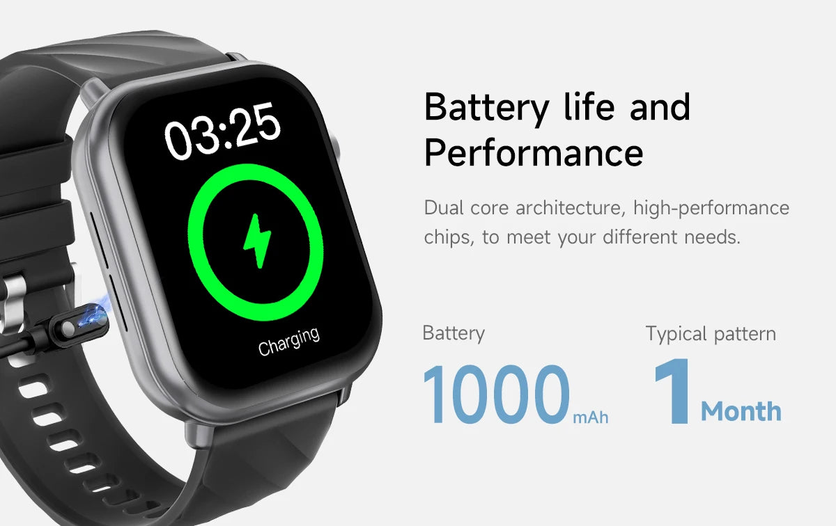 New Smartwatch 2026 1.83''HD Screen AMOLED 1000mAh Large Battery Outdoor Sports Watches IP68 Waterproof for Men Women Gifts
