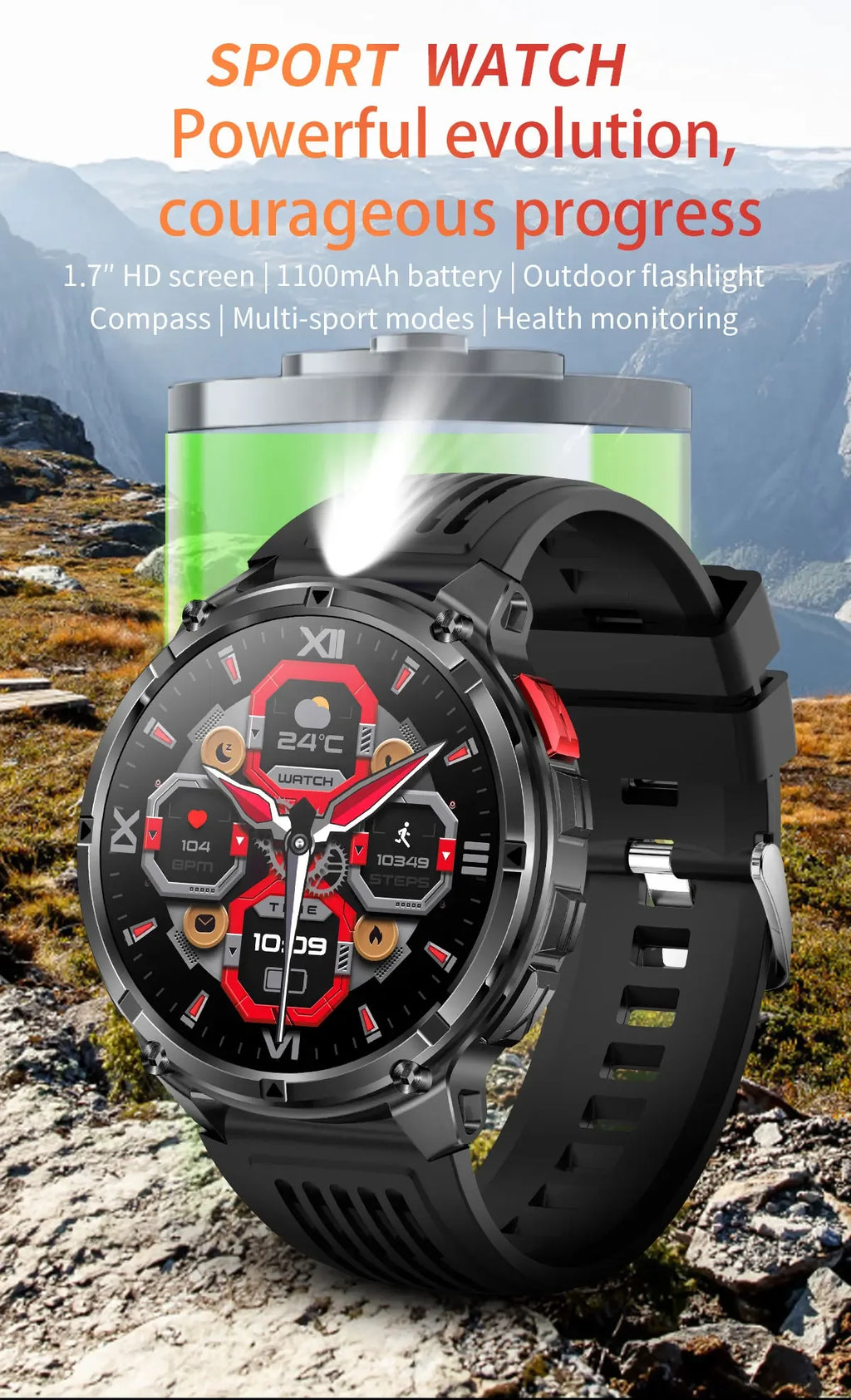 Smart Watch IP68 Waterproof Alarm Clock Reminder Music Control Breathing Training Exercise Mode Health Monitoring Smart Watch