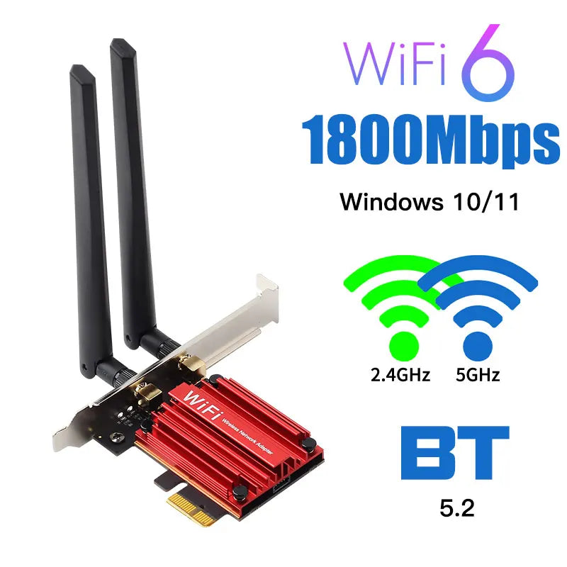 1200Mbps Wireless PCI-e Adapter 802.11ac Bluetooth 4.0 WiFi Wlan Card 2.4G/5GHz Desktop Wifi PCI Express Adapter For Win 7 10 11