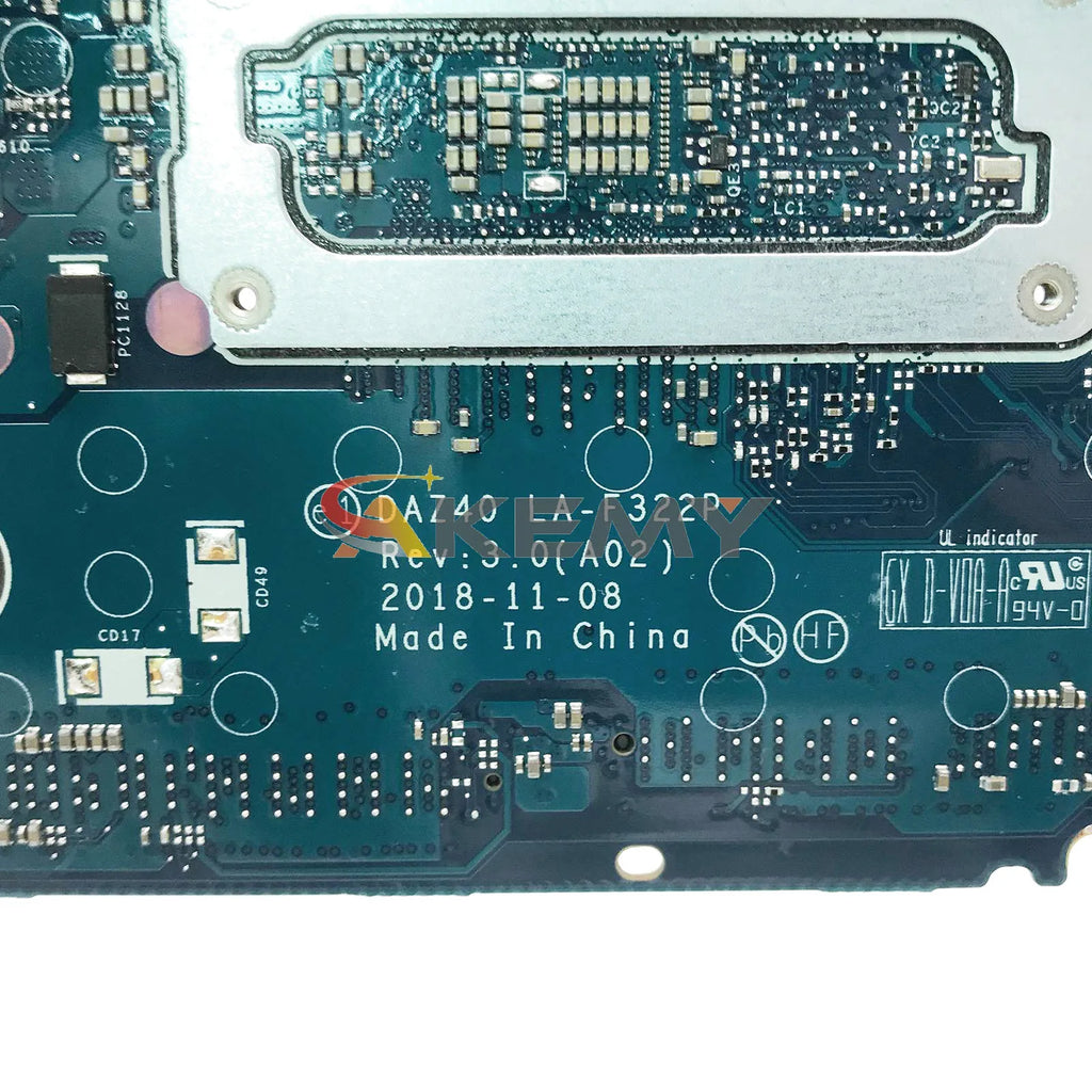 Laptop Motherboard For Dell Latitude 7490 E7490 LA-F322P With CPU i3 i5 i7 7th/8th Gen Mainboard 0R462V 0NFCCJ 0PP44F DAZ40