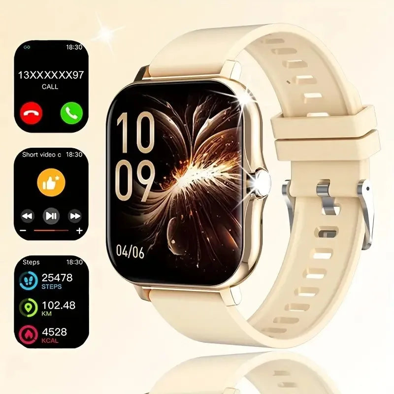 2026 Smart Watch 1.83 Inch HD Display Answer Make Call Message Preview Sport Modes DIY Dial Weather Forecast Men Women