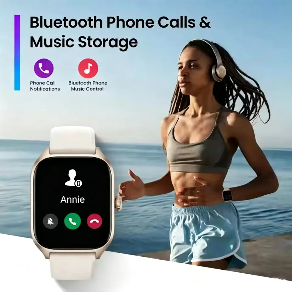 2026 New Smart Watch For Android IOS 2.01Inch Color Screen Bluetooth Call Blood Oxygen/Pressure Monitoring Smart Watch Women Men
