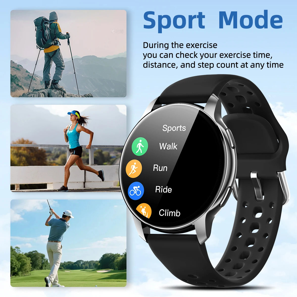 2026 New Smart Watch for Android/IOS 1.46''HD Display Camera Control Wireless Phone Call Voice Answer Christmas Gift Men Women
