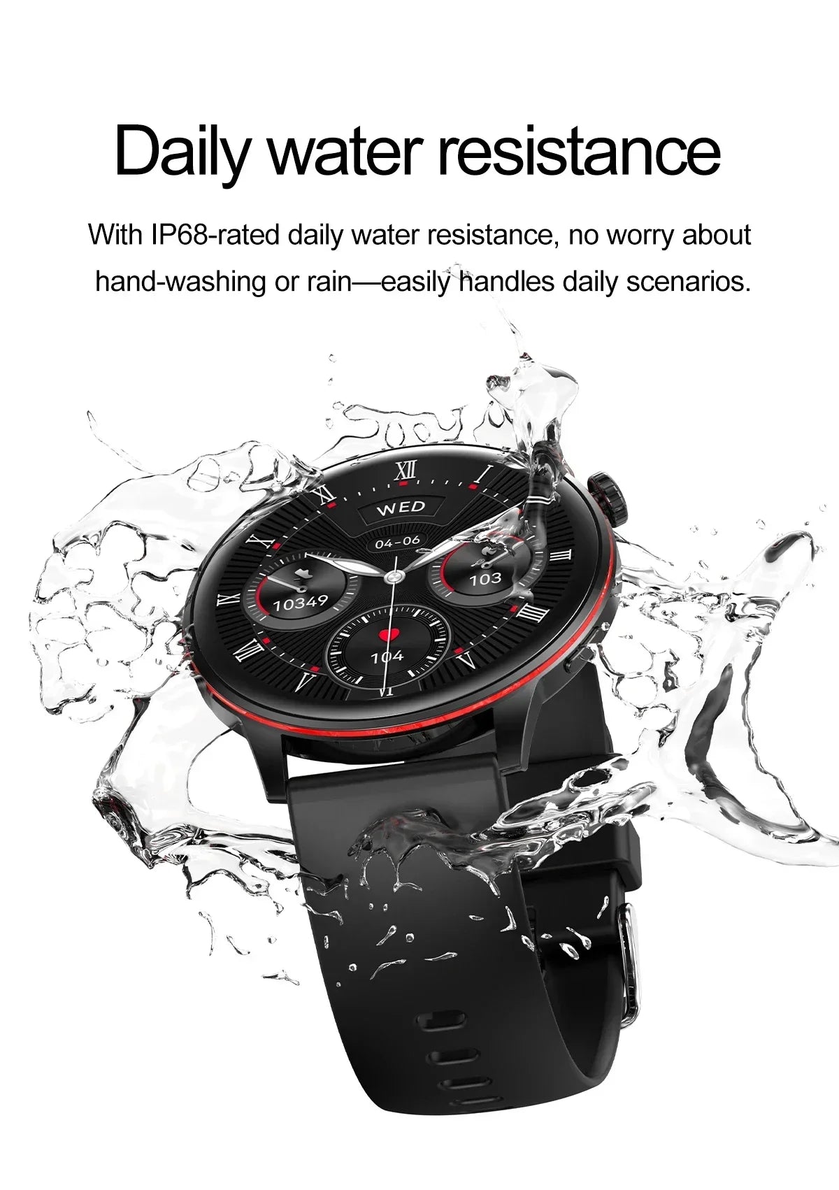 2026 Smart Fashion Watch 1.43'' 100+ Sports Mode Information Push Voice Assistant IP68 Waterproof Custom Watch Face Smart Watch