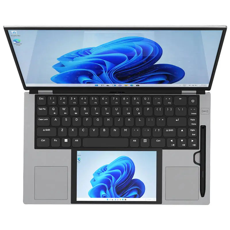 15.6+7inch Dual Screen Laptop Intel N150 Windows 11  32GB DDR4 512G/1TB/2TB M.2 2280 SSD WIFI BT Double Screen Laptop Computer