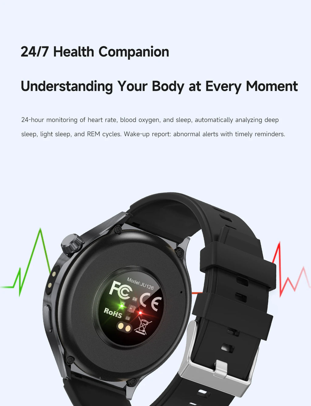 New Smartwatch 2026-1.7-Inch HD Screen, 1000 Mah Battery, Information Alert Function, Multiple Sports Modes