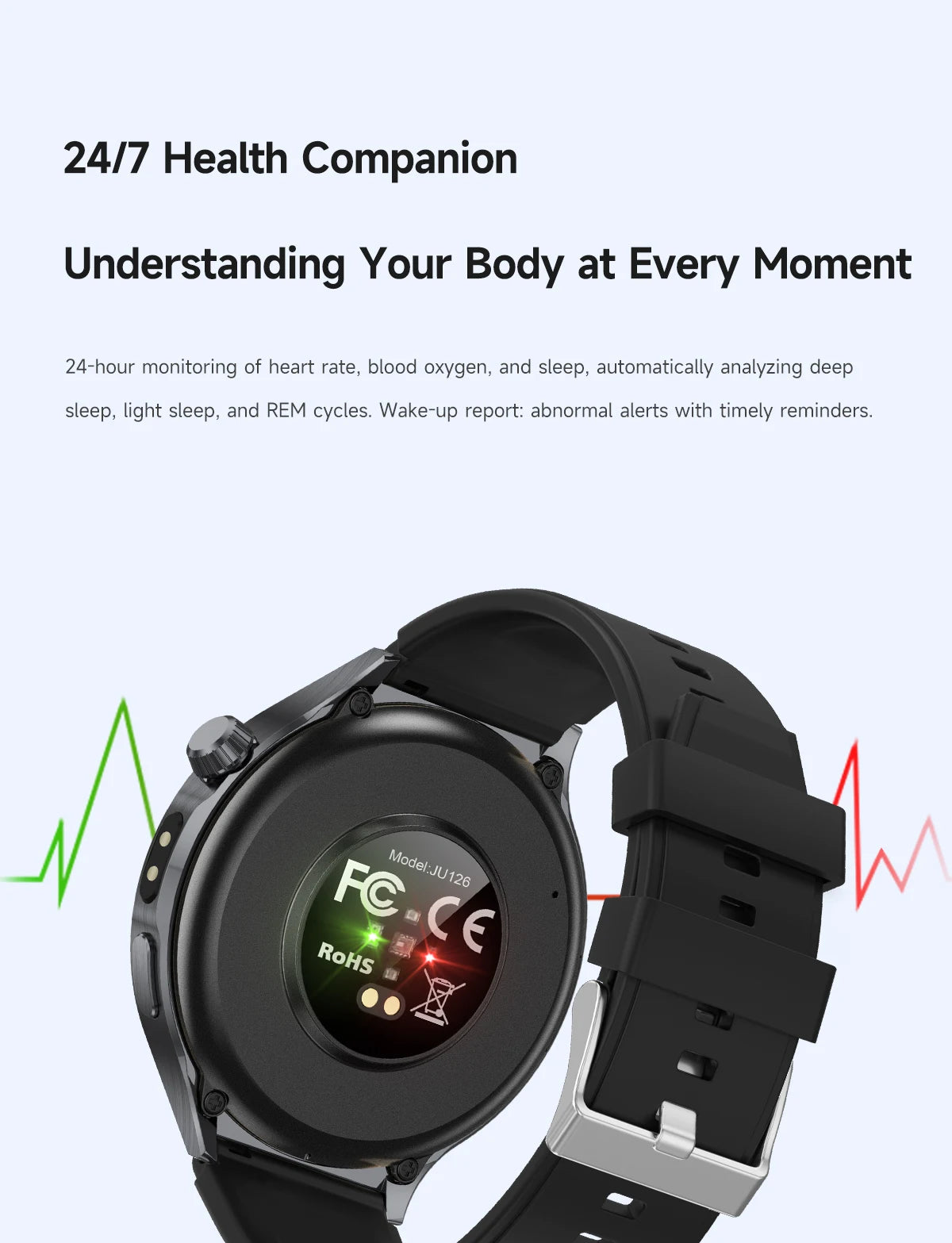 New Smartwatch 2026-1.7-Inch HD Screen, 1000 Mah Battery, Information Alert Function, Multiple Sports Modes