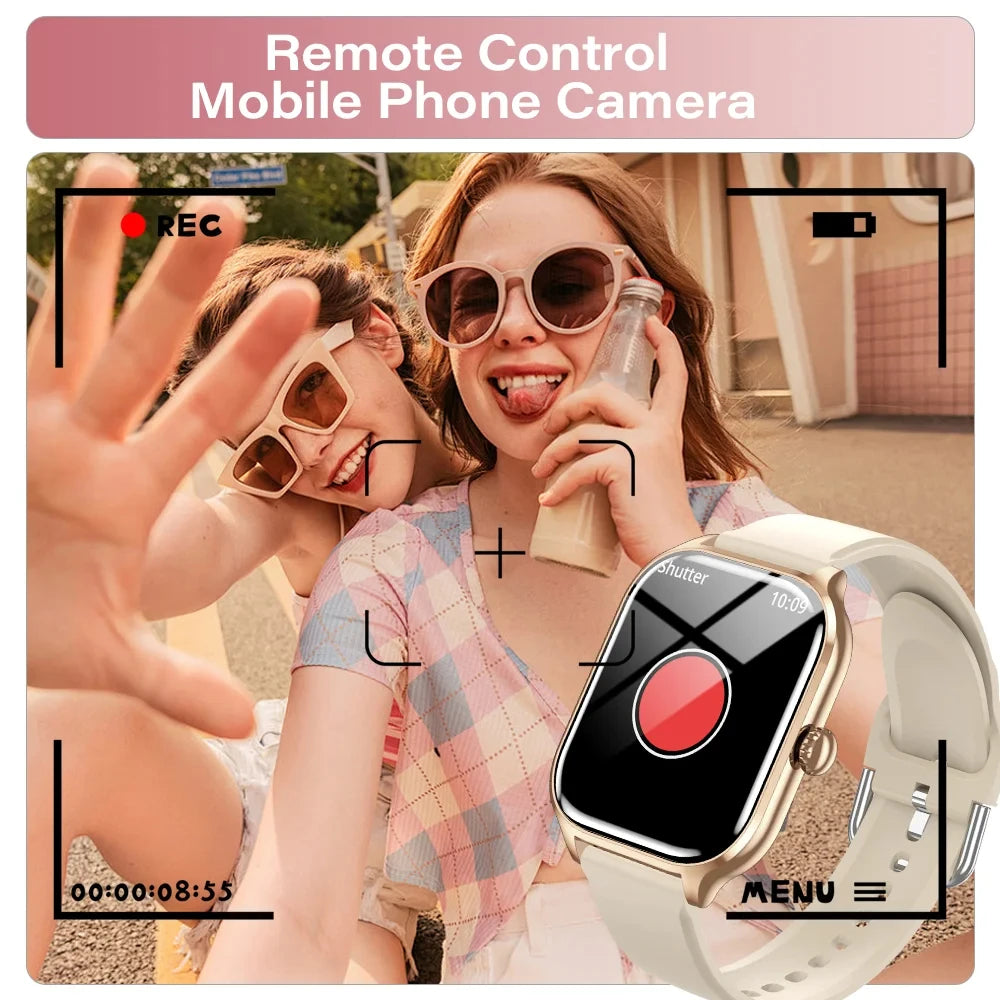 Smart Watch 2026 Men Women Full Touch Screen Sport Fitness Smartwatch Bluetooth For Android IOS Passometer Information Display