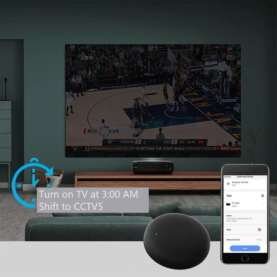 Smart IR Remote Control For TV Air Conditioner Devices Smart Home Automation Gear Automation Gear Controls TV Air Conditioner
