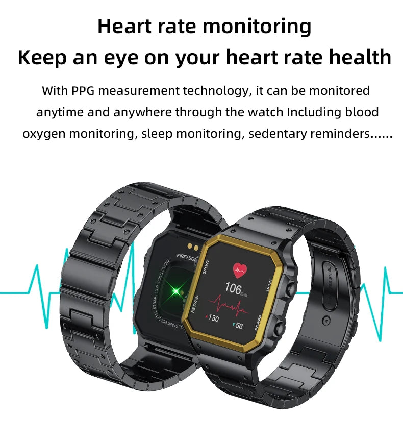 Aiweile AW38 Smart Watch Man High-End Luxury for Android IOS Fitness Tracker Sport Business Bluetooth Call DIY Faces Steel Voice