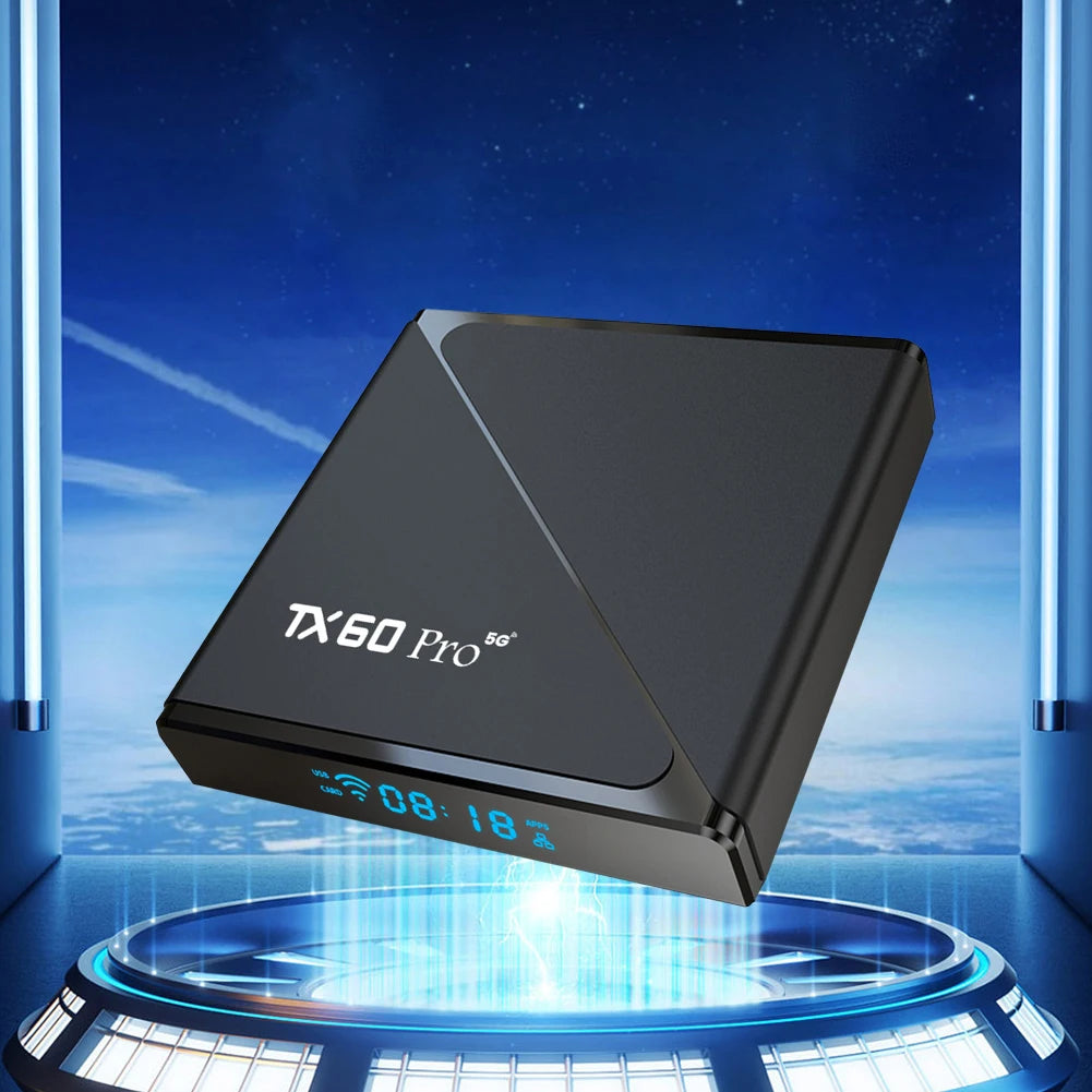 Smart TV Box Android 24 16GB 256GB Set Top Box 14K H313 Quad Core 2.4G/5G Dual WiFi Media Player TV Box with Remote